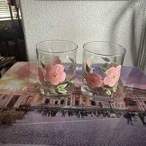 Dessert Rose Franciscan - Glass Tumbler- Set of 2